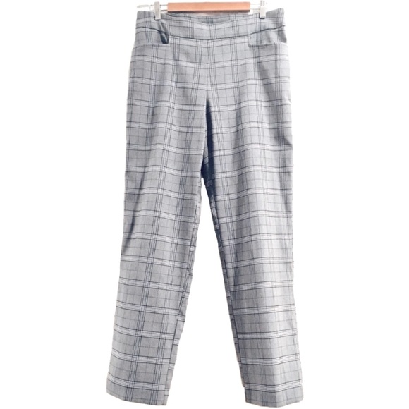 Stretchy Pull On Plaid Trousers, 34" Waist - Picture 2 of 6